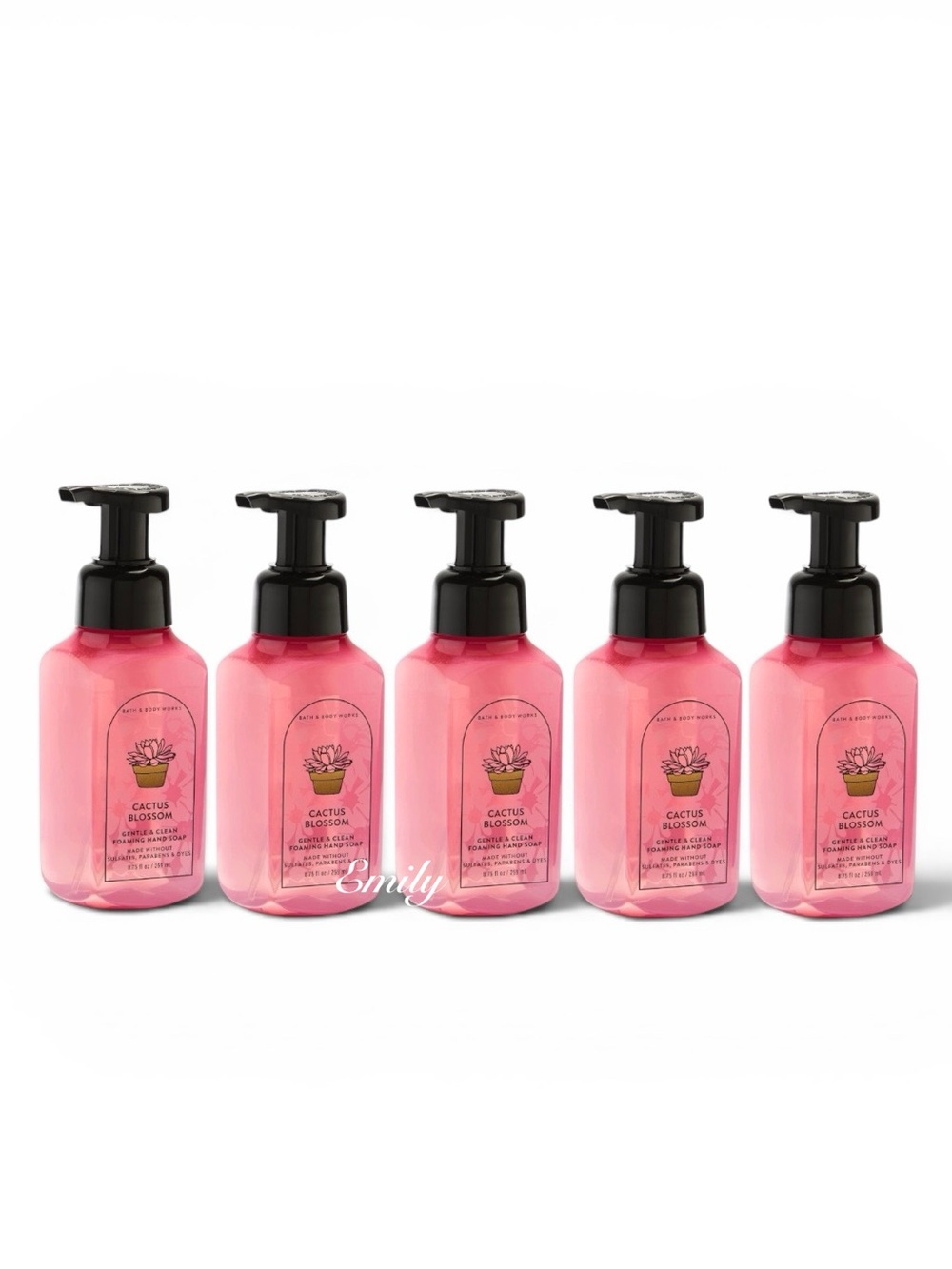 5X Bath & Body Works CACTUS BLOSSOM Foaming Hand Soap
8.75 fl oz Set